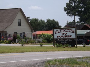 Speedway RV Park sign